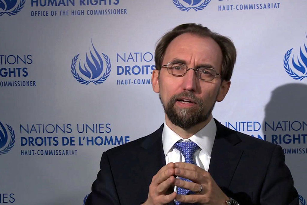 Said Zeid Ra’ad Al Hussein the United Nations High Commissioner for Human Rights