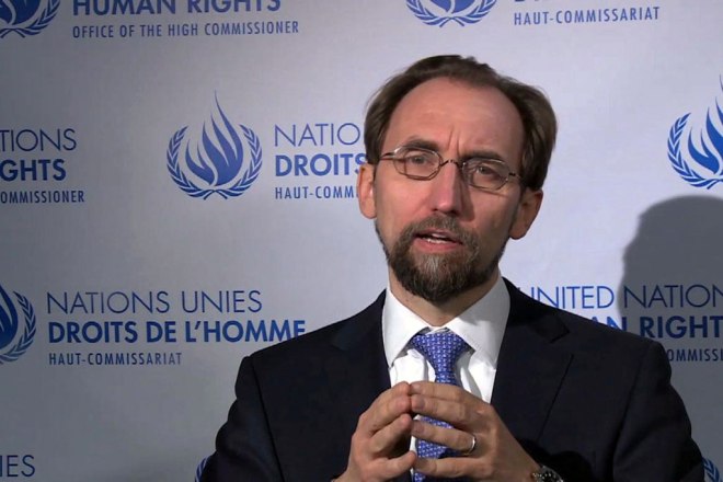 Said Zeid Ra’ad Al Hussein the United Nations High Commissioner for Human Rights
